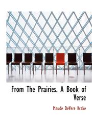 From The Prairies. A Book of Verse,1140408585,9781140408581