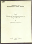 Dates of the Votive Inscriptions on the Stupas at Sanchi Reprint