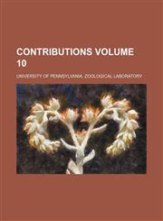Contributions Volume 10,1236497899,9781236497895