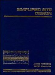 Simplified Site Design,0471530298,9780471530299