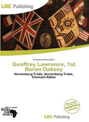 Geoffrey Lawrence, 1st Baron Oaksey,6137160629,9786137160626