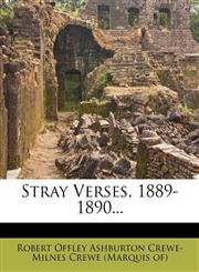 Stray Verses, 1889-1890...,1278651020,9781278651026