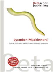 Lycodon Mackinnoni,6135202278,9786135202274