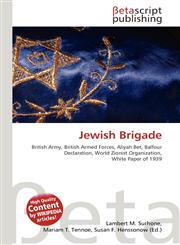 Jewish Brigade,3639985745,9783639985740