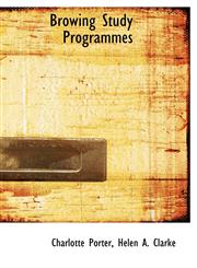 Browing Study Programmes,1140006673,9781140006671