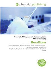 Beryllium,6130006705,9786130006709