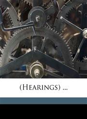 (Hearings) ...,1175552984,9781175552983