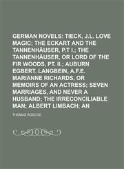 German novels,1236779487,9781236779489