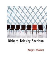 Richard Brinsley Sheridan,1117138054,9781117138053