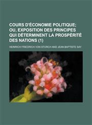 Cours D'Economie Politique (1),1154856798,9781154856798