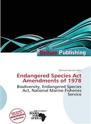 Endangered Species Act Amendments of 1978,6138364368,9786138364368