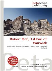 Robert Rich, 1st Earl of Warwick,6134876801,9786134876803