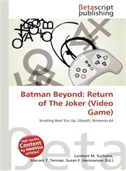 Batman Beyond Return of The Joker (Video Game),6134835595,9786134835596