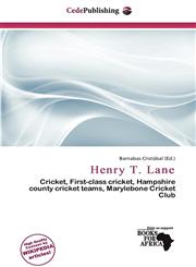 Henry T. Lane,6201925872,9786201925878