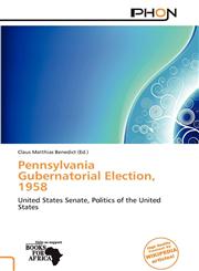 Pennsylvania Gubernatorial Election, 1958,6138546814,9786138546818