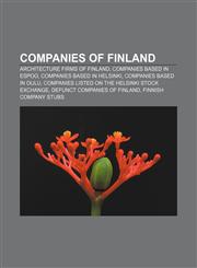 Companies of Finland Architecture firms of Finland, Companies based in Espoo, Companies based in Helsinki, Companies based in Oulu,1156992672,9781156992678