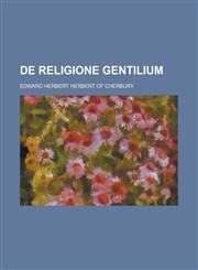 De Religione Gentilium,123440205X,9781234402051