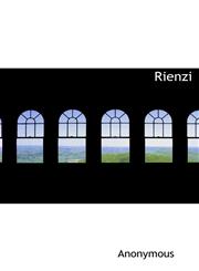 Rienzi,1140127934,9781140127932