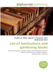 List of horticulture and gardening books,6134263184,9786134263184
