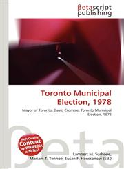 Toronto Municipal Election, 1978,6134502723,9786134502726