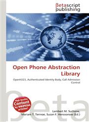 Open Phone Abstraction Library,6133576626,9786133576629