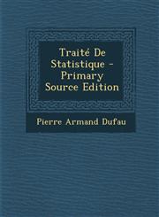 Traite de Statistique,1289446954,9781289446956