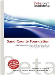 Sand County Foundation,6136146894,9786136146898