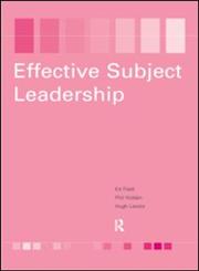 Becoming an Effective Subject Leader,0415202957,9780415202954