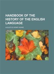 Handbook of the History of the English Language,1458833070,9781458833075