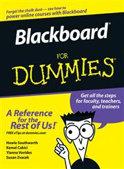 Blackboard For Dummies,0471798320,9780471798323