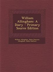 William Allingham A Diary - Primary Source Edition,1295326426,9781295326426
