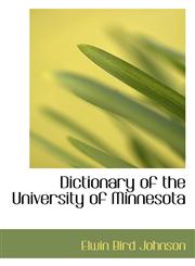 Dictionary of the University of Minnesota,1115684027,9781115684026