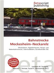 Bahnstrecke Meckesheim-Neckarelz,6135077155,9786135077155