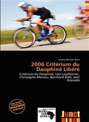 2006 Critérium du Dauphiné Libéré,6137188361,9786137188361