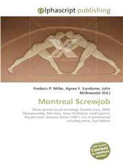 Montreal Screwjob,6130269498,9786130269494