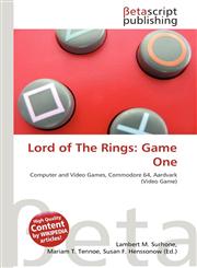 Lord of The Rings Game One,6134733008,9786134733007