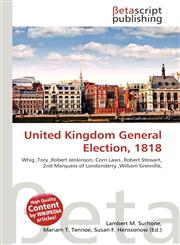 United Kingdom General Election, 1818,6136177595,9786136177595