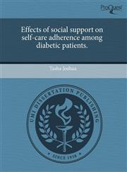 Effects of social support on self-care adherence among diabetic patients.,1243421002,9781243421005