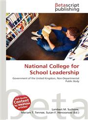 National College for School Leadership,6136042339,9786136042336