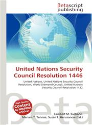 United Nations Security Council Resolution 1446,6135102648,9786135102642