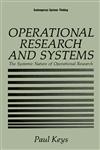 Operational Research and Systems The Systemic Nature of the Operational Research,1489906673,9781489906670