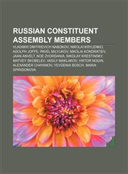 Russian Constituent Assembly members Vladimir Dmitrievich Nabokov, Nikolai Krylenko, Adolph Joffe, Pavel Milyukov, Nikolai Kondratiev,1155903455,9781155903453