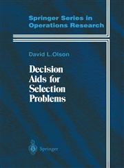 Decision Aids for Selection Problems,0387945601,9780387945606