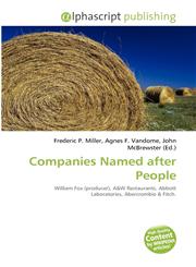 Companies Named after People,613435466X,9786134354660