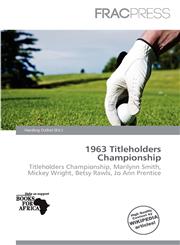 1963 Titleholders Championship,6138411048,9786138411048