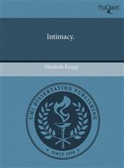Intimacy.,1243647469,9781243647467