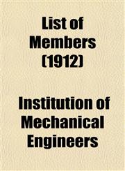List of Members (1912),1152389424,9781152389427