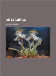 de Lycurgo,115348157X,9781153481571