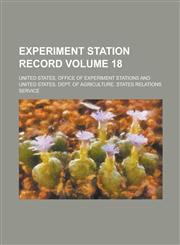 Experiment station record Volume 18,1234286238,9781234286231