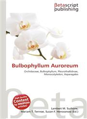 Bulbophyllum Auroreum,6136163233,9786136163239